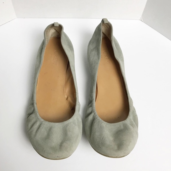 J. Crew Anya Tan Suede Flats Size 7 - Picture 2 of 5